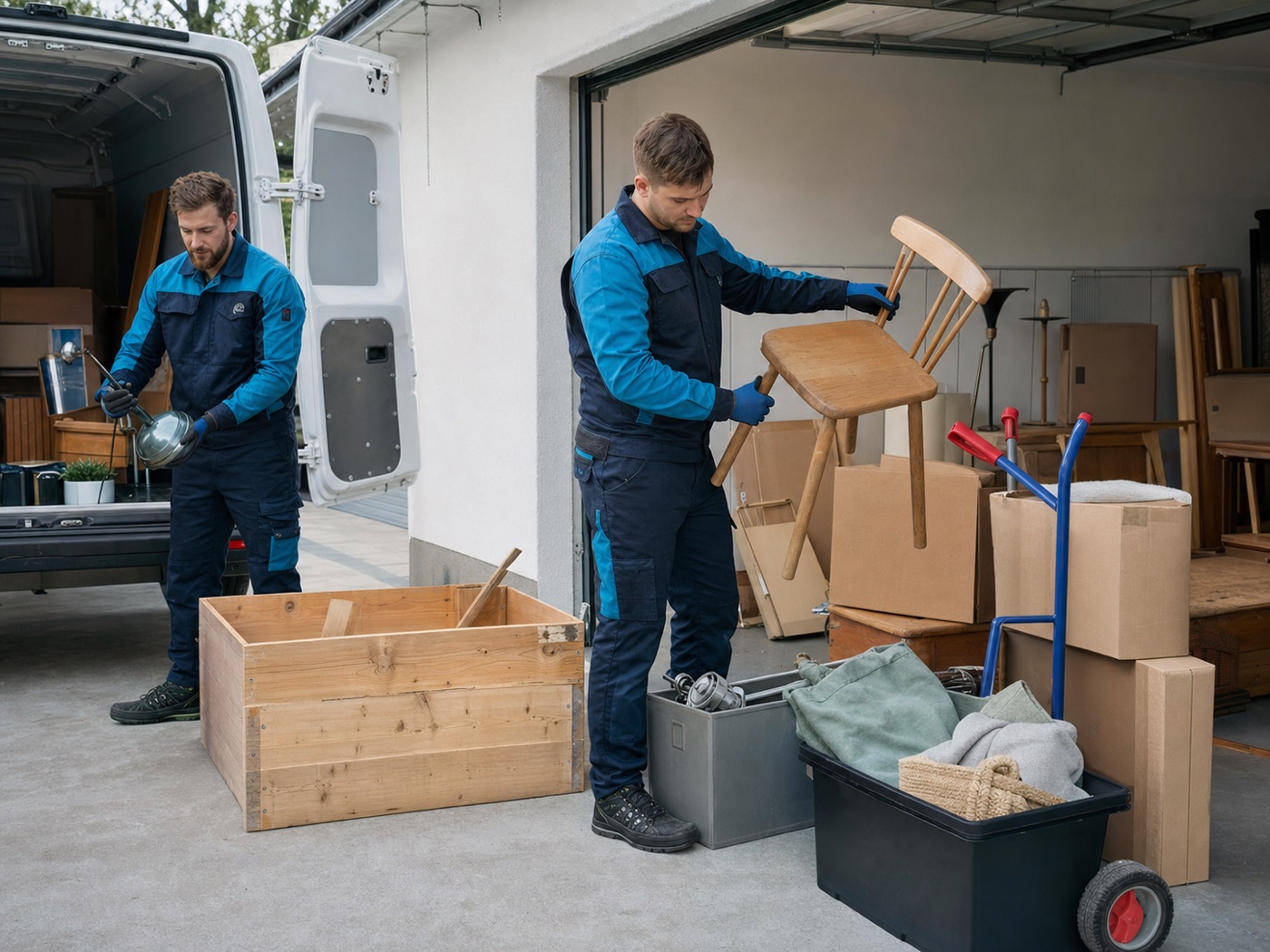 Geordnete Sortierung bei einer Entrümpelung